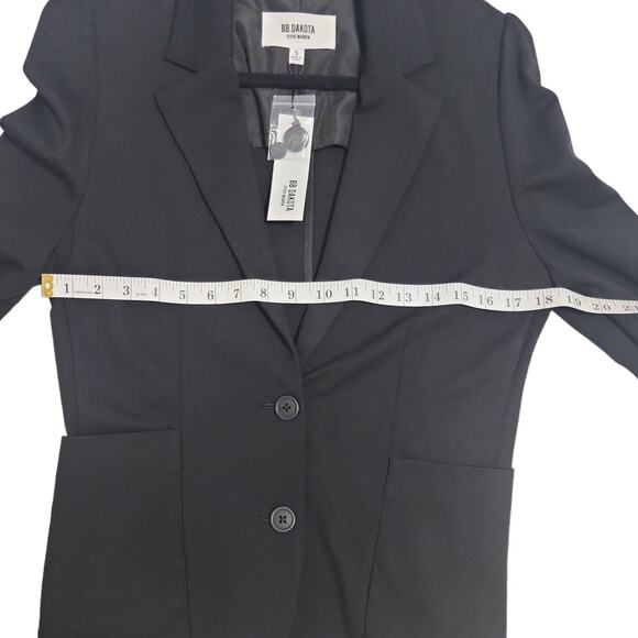 NWT  BB Dakota Steve Madden black two button blazer Size Small - Picture 7 of 11